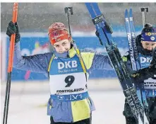  ?? FOTO: KALLE PARKKINNEN ?? Vanessa Voigt freute sich über ihren vierten Platz beim ersten Rennen der Saison.