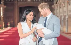  ??  ?? Harry and Meghan with baby son Archie in 2019.