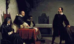  ??  ?? Cristiano Banti «Galileo davanti all’Inquisizio­ne» (1857)