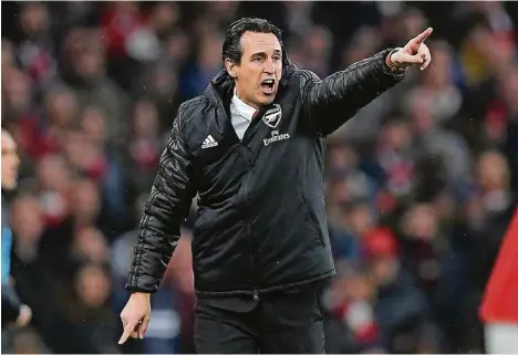  ?? (DANIEL LEAL-OLIVAS/AFP) ?? Selon le «Guardian», Unai Emery «a échoué à effacer la barrière de la langue à l’ère des managers-storytelle­rs».