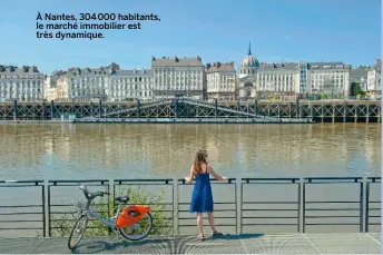  ??  ?? À Nantes, 304 000 habitants, le marché immobilier est très dynamique.