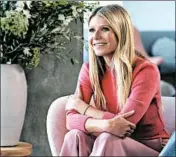  ?? ADAM ROSE/NETFLIX ?? “I will never understand the level of fascinatio­n and projection,” said Paltrow about those who are skeptical of Goop.