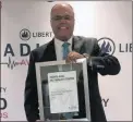  ??  ?? Lotus FM’s Alan Khan won best News and Actuality Show at the Liberty Radio Awards for hosted from Monday to Thursday between 7 and 8pm.