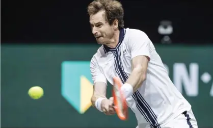  ?? ?? Andy Murray in action in Rotterdam in March. Photograph: Koen Suyk/ANP/AFP/Getty Images