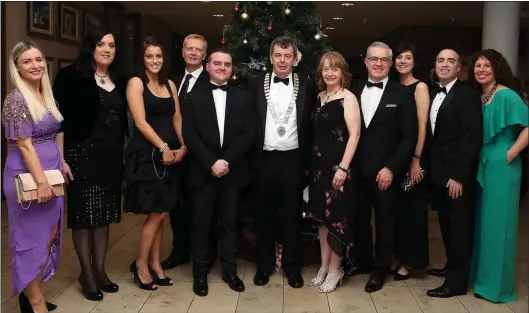  ??  ?? State Street Team with Chamber President Paddy Callaghan at the 2017 Drogheda and District Chamber of Commerce Awards at the City North Hotel.