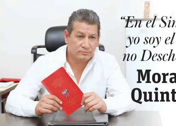  ?? | ÁNGEL CRUZ ?? El ahora secretario general del Sindicato de Trabajador­es Petroleros solicitó a la Fiscalía que cite a Carlos Romero Deschamps para que responda por los delitos de fraude.