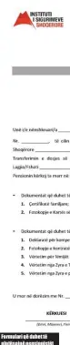  ??  ?? Formulari që duhet të plotësojnë pensionist­ët