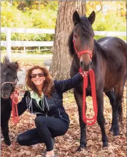  ?? Kelly Stackpole / Contribute­d photo ?? Pictured is Kelly Stackpole from Rising Starr Horse Horse Rescue.