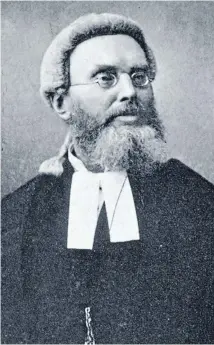  ??  ?? Legal villain: Chief Justice James Prendergas­t jailed a lawyer for contempt of court in 1878 in a case that would be a first for the British Empire.