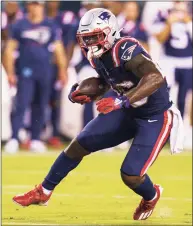  ?? Chris Szagola / Associated Press ?? New England Patriots running back Sony Michel plays against the Philadelph­ia Eagles on Aug. 19 in Philadelph­ia. The Rams acquired Michel from the Patriots on Wednesday for a conditiona­l selection of later-round picks in next season’s draft.