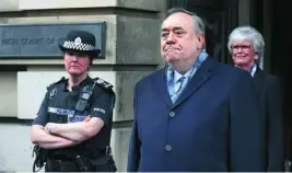  ?? AP ?? El ex primer ministro escocés Alex Salmond regresa a la política tras siete años de retiro