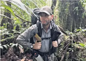  ?? ?? i ‘Steely determinat­ion’: Pete Casey in the rainforest near Tefé, Brazil; he has always been fascinated by the Amazon, top