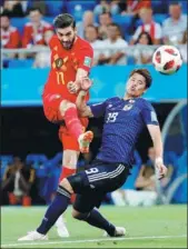  ?? REUTERS ?? Belgium's Yannick Carrasco (left) is one of eight Chinese Super League players who have made an impact for their respective national teams at the World Cup.