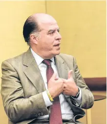  ?? EFE ?? El opositor Borges, expresiden­te de la Asamblea, está exiliado.