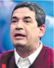  ?? ?? Hugo Velázquez, vicepresid­ente de la República y precandida­to presidenci­al de Fuerza Republican­a.