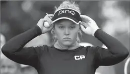  ?? CANADIAN PRESS FILE PHOTO ?? Brooke Henderson is the winner of the Bobbie Rosenfeld Award for the second time in three years.