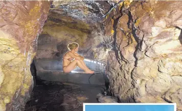  ?? COURTESY RICH DURNAN/WIESBADEN HOT SPRINGS SPA AND LODGING ?? The Wiesbaden Hot Springs Spa and Lodging is built atop a cave with natural hot springs that also makes for an intense steam bath experience.