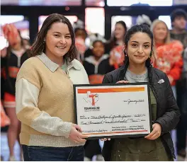  ?? (Photo submitted by TISD) ?? Texas High School art teachers Shea Phillips and Giselle Galvan applied for a grant together in hopes of expanding the ceramics program.