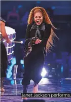  ??  ?? Janet Jackson performs.