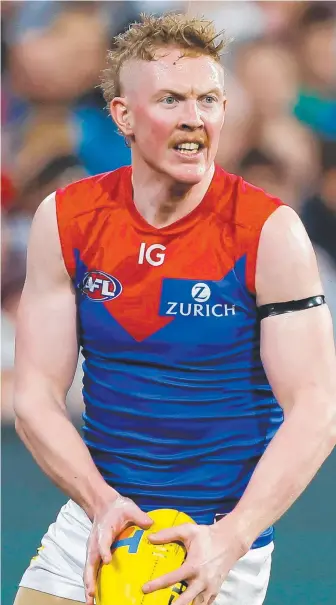  ?? Picture: Dylan Burns/AFL Photos ?? Melbourne’s Clayton Oliver.