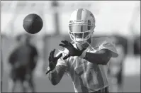  ?? AP PHOTO ?? Miami Dolphins wide receiver Kenny Stills is shown at the NFL team’s training camp in Davie, Fla.