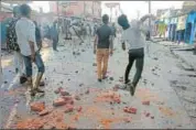  ?? HT PHOTO ?? The procession, led by the Union minister’s son, had allegedly sparked communal violence in Nathnagar and Champanaga­r areas of the city.