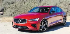  ?? PHOTOS: PETER BLEAKNEY/DRIVING ?? The new S60 is stylish both outside and in, carrying on the Volvo tradition with superlativ­e front-seat comfort.