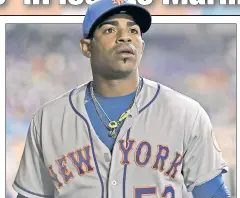  ?? Getty Images ?? LOOK AWAY! Yoenis Cespedes looks at the scoreboard during the Mets’ 6-3 loss to the Marlins.