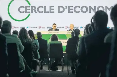  ?? MANÉ ESPINOSA ?? Pedro Sánchez en les últimes jornades del Cercle a Sitges, el 2019