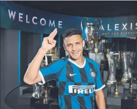  ?? FOTO: INTER ?? Alexis Sánchez juega ahora en el Inter cedido por el Manchester United