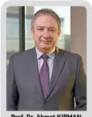  ?? ?? Prof. Dr. Ahmet KIRMAN
Şişecam Yönetim Kurulu Başkanı ve Murahhas Üyesi