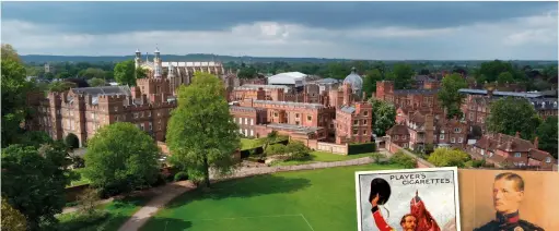  ?? ?? ■ Eton College. The prestigiou­s public school would see thirty-seven of its former boys earn the Victoria Cross. Perhaps apocryphal, but The Duke of Wellington, an Old Etonian, supposedly once said that the Battle of Waterloo had been won on the playing fields of Eton.