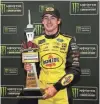  ?? SARAH CRABILL/ GETTY IMAGES ?? Ryan Blaney, 24, won the Pennzoil 400 pole and is third in points.