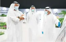  ?? WAM ?? His Highness Shaikh Mohammad Bin Zayed Al Nahyan, Abu Dhabi Crown Prince and Deputy Supreme Commander of the UAE Armed Forces, during his visit yesterday to the Emirates field hospital in Mohammad Bin Zayed City, Abu Dhabi.