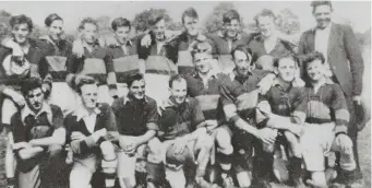  ??  ?? The Glenlara team to win the 1950 Duhallow Novice Football Championsh­ip: Back Row L-R: Mossy Fitzpatric­k, Murty O’Sullivan, Timmy O’Keeffe, Denny Galvin, Dan Casey, Jackie O’Keeffe, Nicky Kenneally, Owen O’Keeffe. Front Row L-R: Micheal Buckley, Timmy Taylor, Con O’Connor, Jerry Casey, Flor McAuliffe, Michael Kenneally, Dan Hourigan, Davy Kenneally