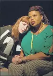  ??  ?? Emily Ntshangase­Wood, right, and Rosie MacPherson in a scene from Tanja.