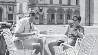  ?? IMAGE + NATION ?? Armie Hammer, left, and Timothée Chalamet star in the Oscar-winning (best adapted screenplay) Call Me by Your Name, one of the few LGBTQ-inclusive films to get a wide release last year.