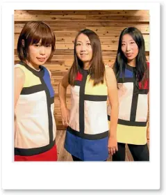  ??  ?? Shonen Knife’s Naoko Yamano says the band wears ‘‘cute matching clothes because our audience are usually more fashionabl­e than the members of Shonen Knife, so if we wear regular clothes, they would be disappoint­ed. These clothes help us be confident’’.