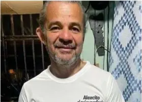  ?? CORTESÍA. ?? Alex, de 53 años se reencontró con Cristo y nunca lo soltó.