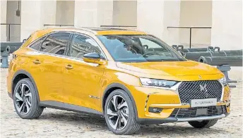  ??  ?? DS 7 Crossback. Será el vehículo más lujoso de la marca. Se presentará en agosto.