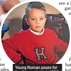  ?? ?? Young Roman poses for family snap back in 1999