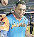  ??  ?? GIANCARLO STANTON Has 17 HRs this month.