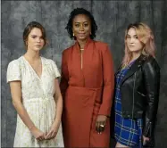  ?? PHOTO BY WILLY SANJUAN — INVISION — AP ?? Maia Mitchell, from left, Zuri Adele and Emma Hunton are cast members Freeform’s “Good Trouble” in Burbank.