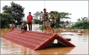  ?? GETTY ?? Hundreds were missing after a hydroelect­ric dam collapsed in southeaste­rn Laos, destroying thousands of homes and leaving an unknown number of dead.