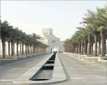  ?? Pictures: CAROLINE HURRY ?? SUBLIME: The Museum of Islamic Art, a cubic masterpiec­e by IM Pei, above; and fabulous Qatar architectu­re, below.