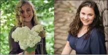  ?? SUBMITTED PHOTOS ?? Holy Cross Academy Class of 2020 Valedictor­ian, Nancy Mazor, and Salutatori­an, Noelle Diruzzo