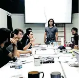  ?? /CORTESÍA CRISTIAN PENNA. ?? El objetivo del taller es que los estudiante­s realicen sus propias produccion­es