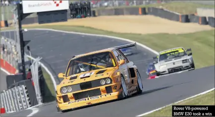  ?? Photos: Gary Hawkins ?? Rover V8-powered BMW E30 took a win