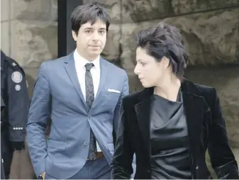  ?? FRANK GUNN, THE CANADIAN PRESS ?? Jian Ghomeshi leaves court in Toronto with his lawyer, Marie Henein, after he was acquitted in 2016 on all charges of sexual assault and choking. Ian Buruma, editor of The New York Review of Books, was fired after publishing an essay by Ghomeshi in September.