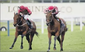  ?? PICTURES: JULIAN FINNEY/PA ?? GOOD ENGINE: The Lir Jet ridden by Oisin Murphy, left, on the way to winning Norfolk Stakes at Royal Ascot, is being lined up for the Coolmore Nunthorpe at York’s Ebor Festival next month.